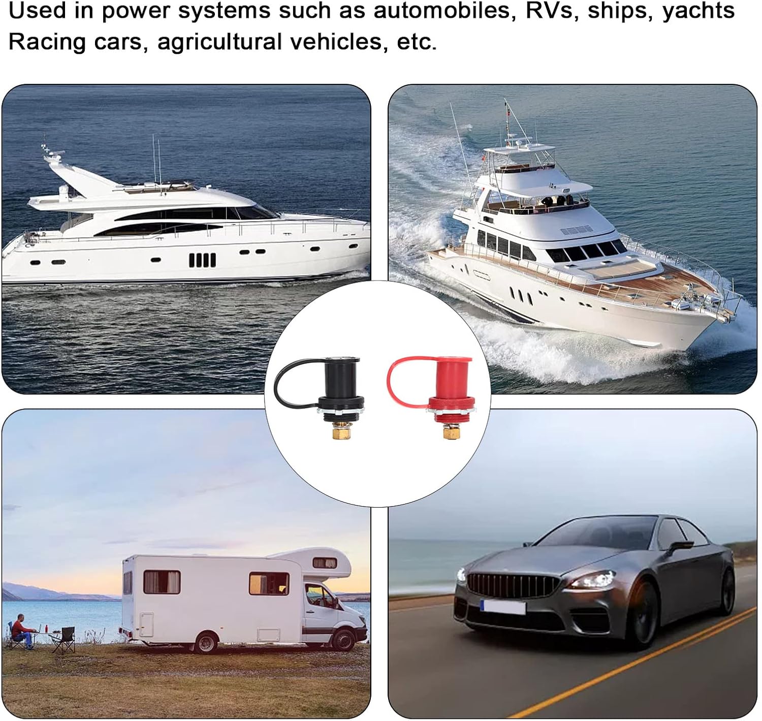 250A 20mm Battery Post Bridge Terminal Battery Charger Post Kit - Image 7