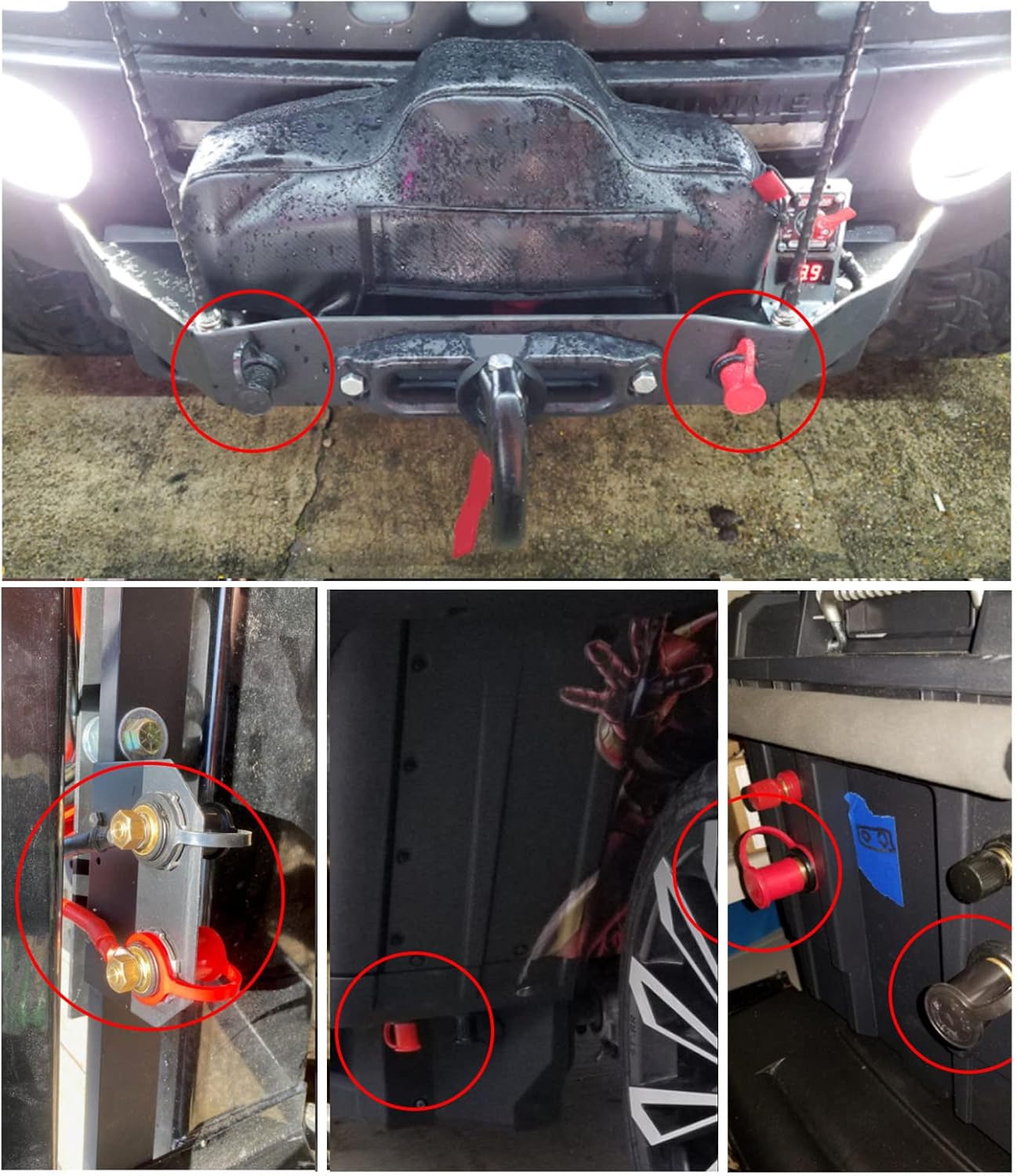 250A 20mm Battery Post Bridge Terminal Battery Charger Post Kit - Image 8