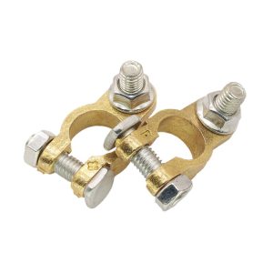 12-24V Brass Battery Terminal Clamps Top Post