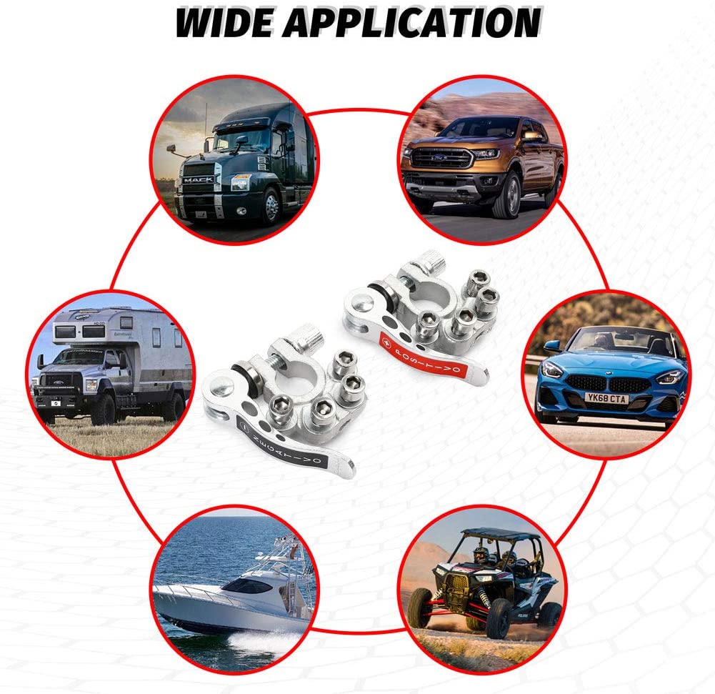 Tinned Copper Battery Post Terminal Clamp Quick Connector - Image 8