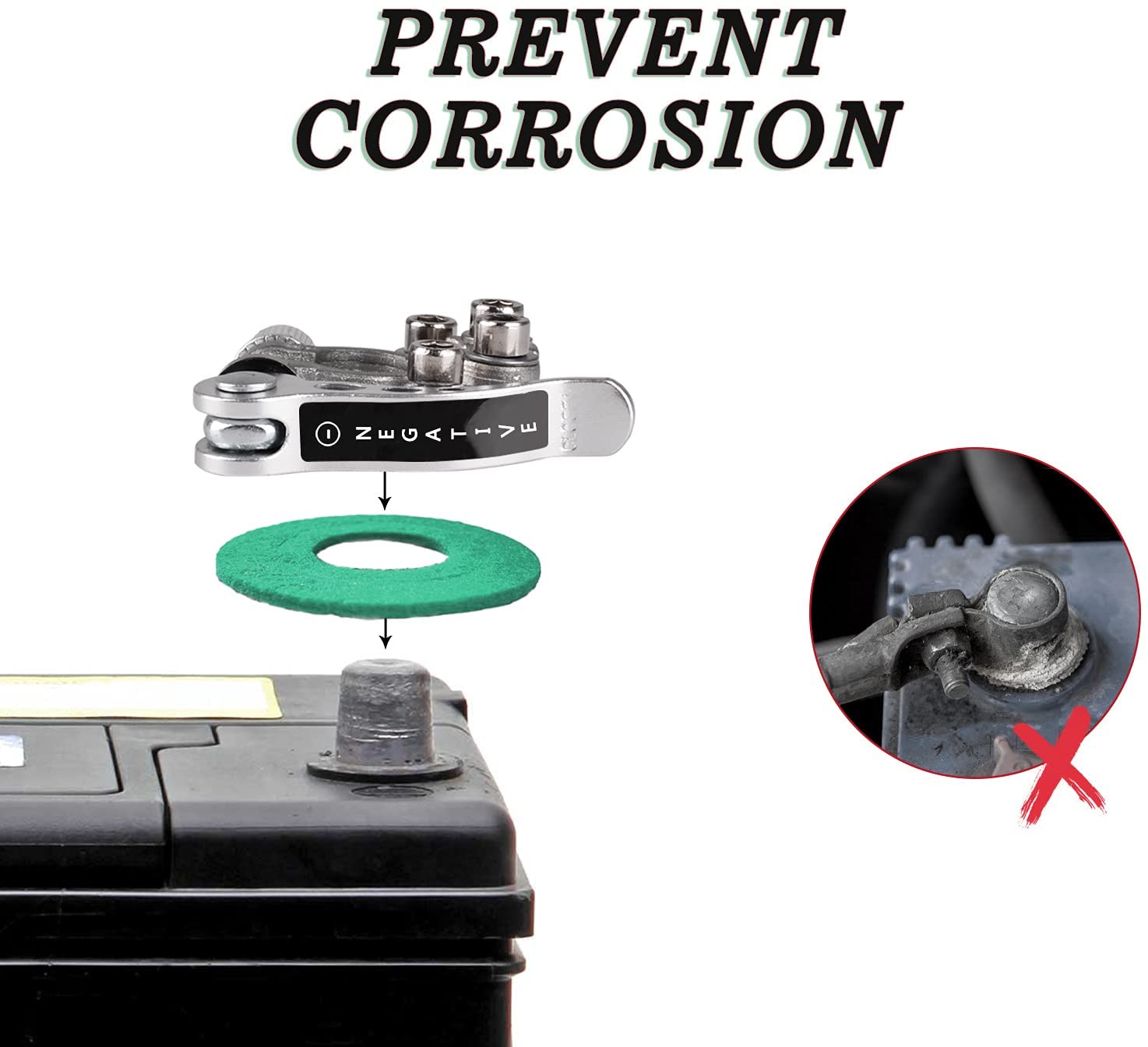 Tinned Copper Battery Post Terminal Clamp Quick Connector - Image 6