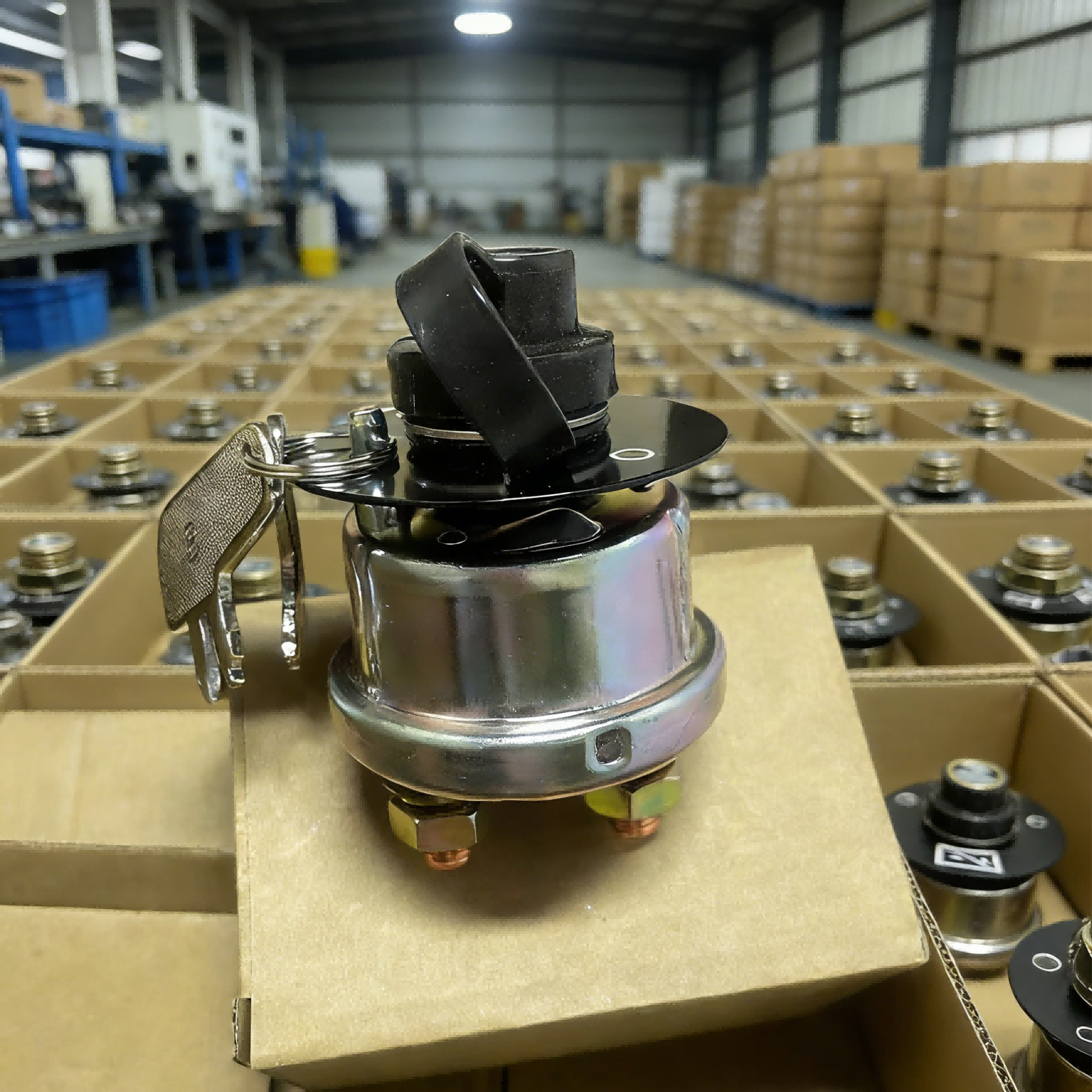 Battery Disconnect Master Power Starter Switch with 2 Position 2 Stud 2 Keys - Image 8