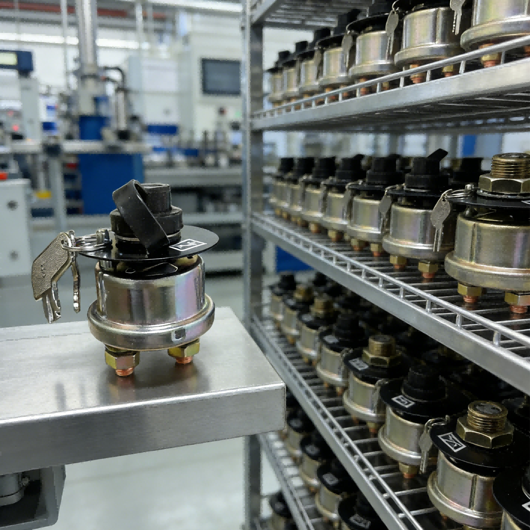 Battery Disconnect Master Power Starter Switch with 2 Position 2 Stud 2 Keys - Image 9