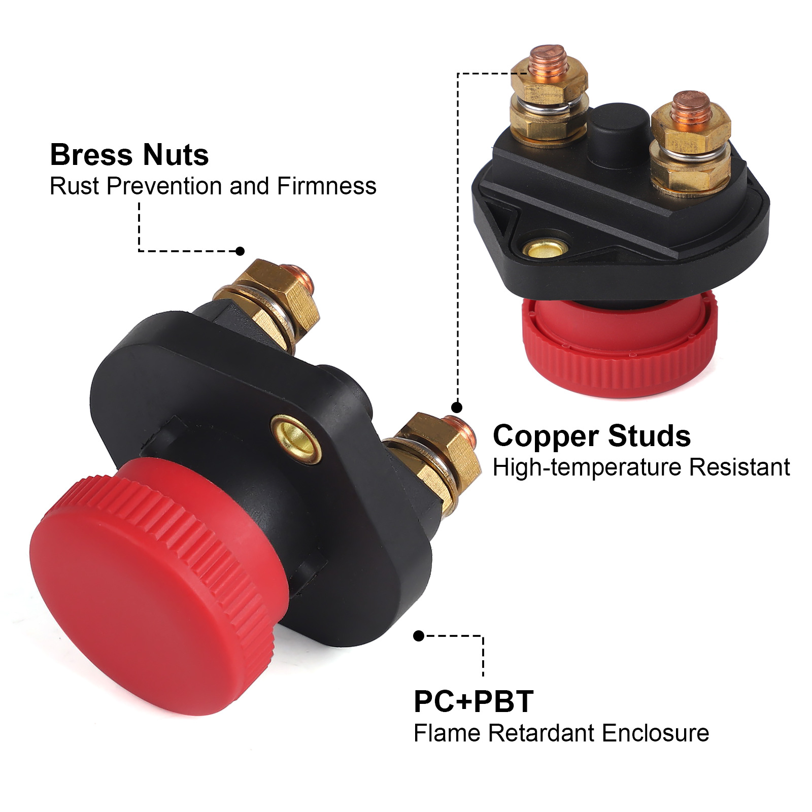 12V 75A Solenoid Emergency Stop Switch with Rotating Release - Image 7