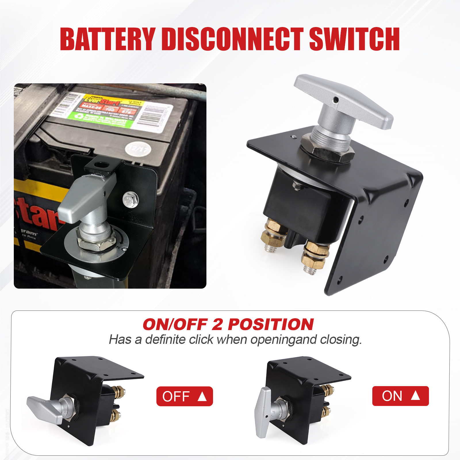 Cut Off Battery Disconnect Easy to Install for Boats Winches - Image 5