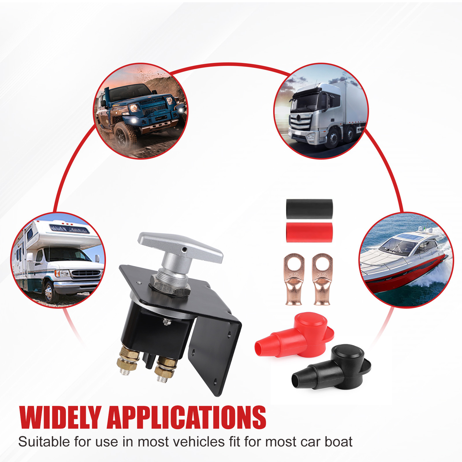 Cut Off Battery Disconnect Easy to Install for Boats Winches - Image 6