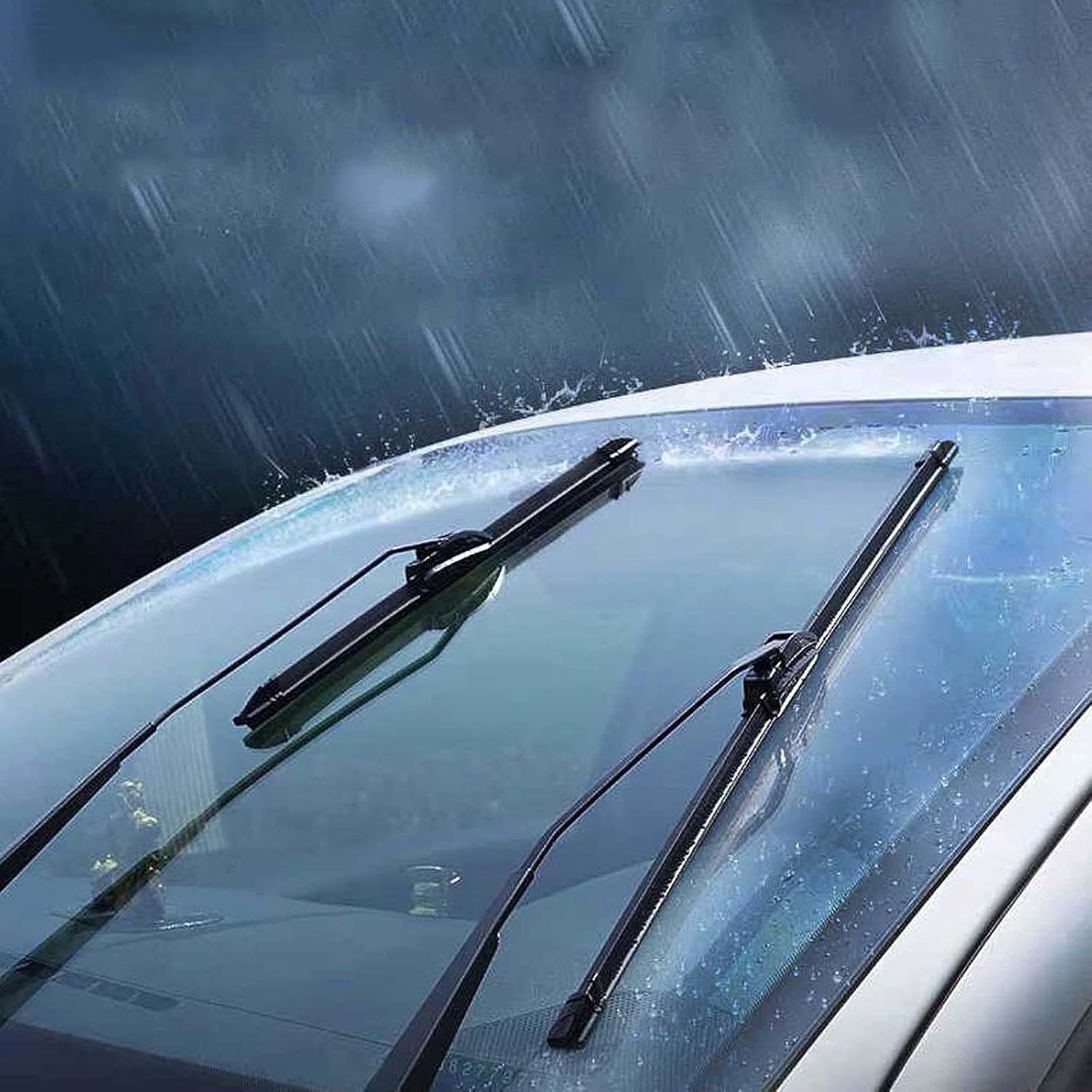 EL Car U-Type Frameless Auto Windscreen Wiper Blades Universal Rubber Wipers 14"-26" - Image 6